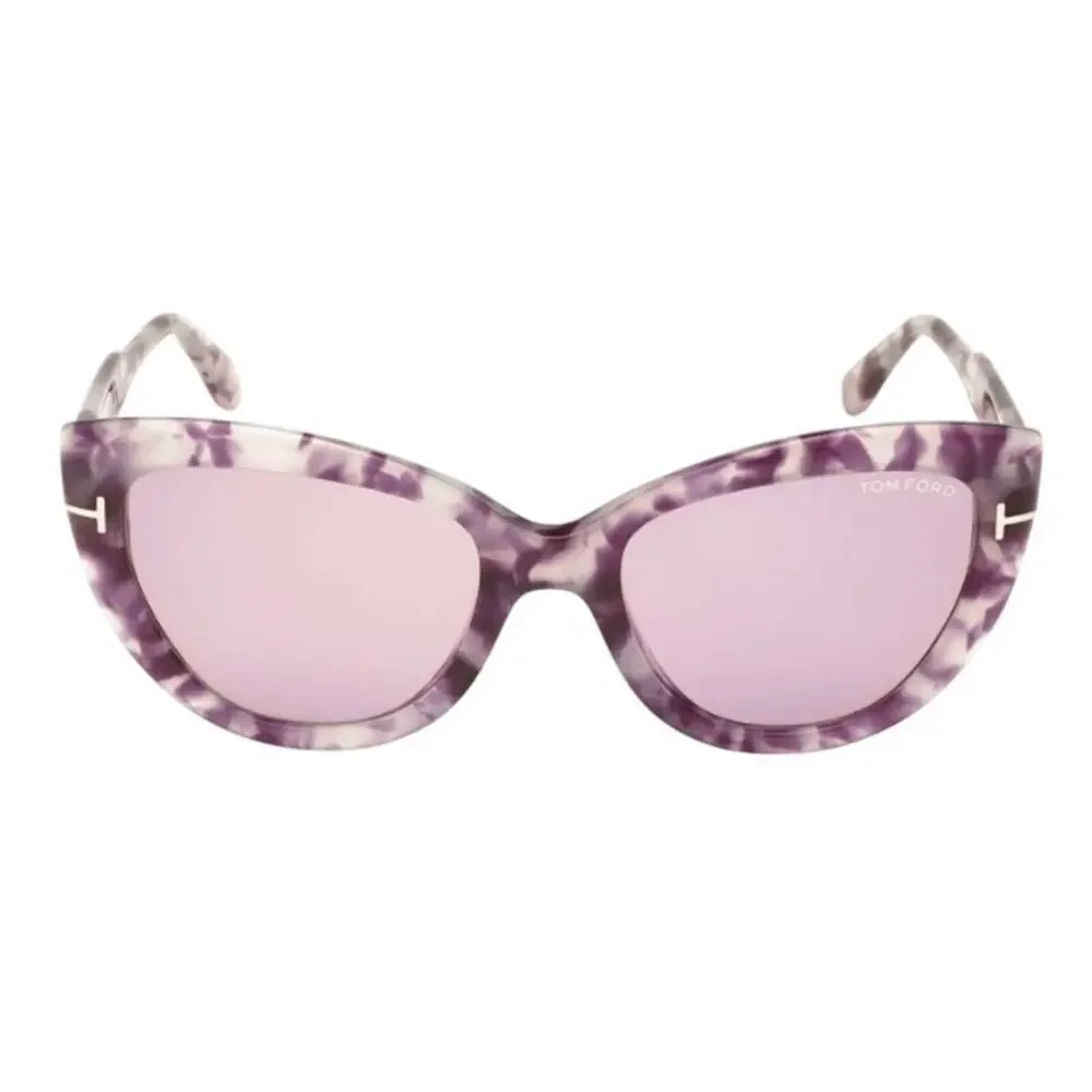 Tom Ford 55mm Cat Eye Sunglasses havana Violet